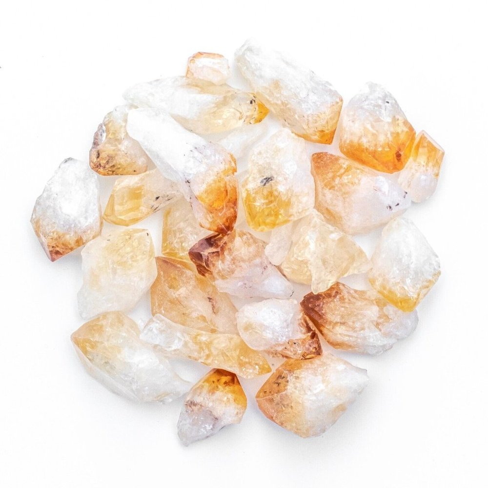1/4 lb Citrine Points Natural Crystals Bulk Gemstones Wholesale Rocks Crafting